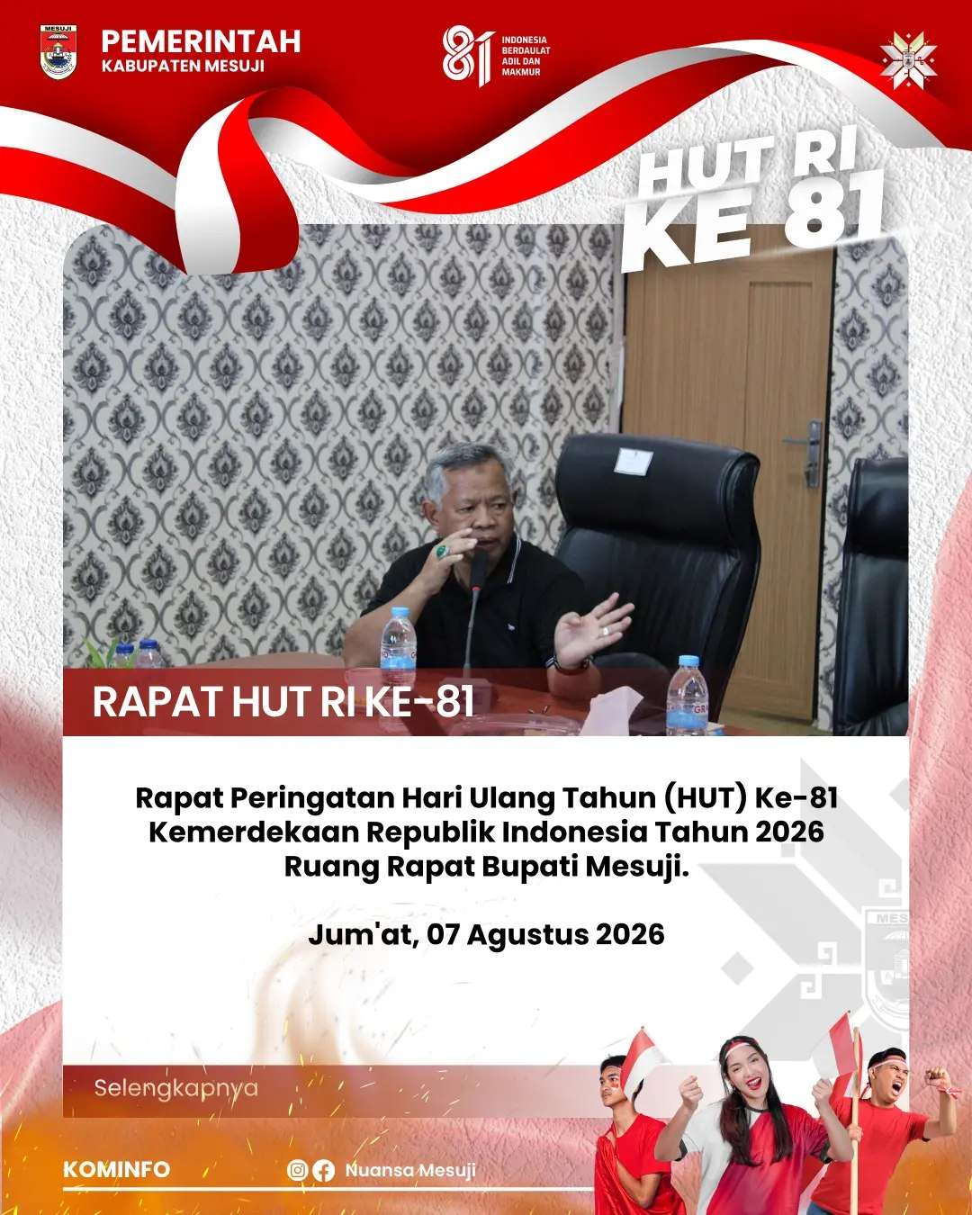 Rapat Paripurna DPRD Kabupaten Mesuji dalam rangka Penyampaian Rancangan Kebijakan Umum Perubahan Anggaran (KUPA) dan Rancangan Perubahan Prioritas Plafon Anggaran Sementara (PPAS) Tahun Anggaran 2026
