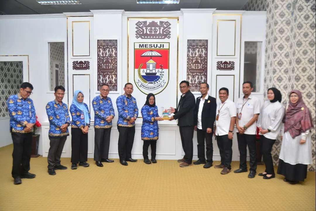Pemerintah Kabupaten Mesuji menerima kunjungan audiensi dari Politeknik Negeri Lampung (POLINELA)