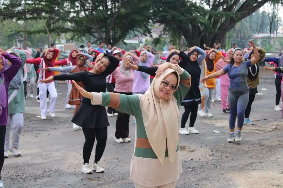 Senam Bersama dilanjutkan dengan Nonton Bareng Piala Dunia Sepak Bola Tahun 2026
