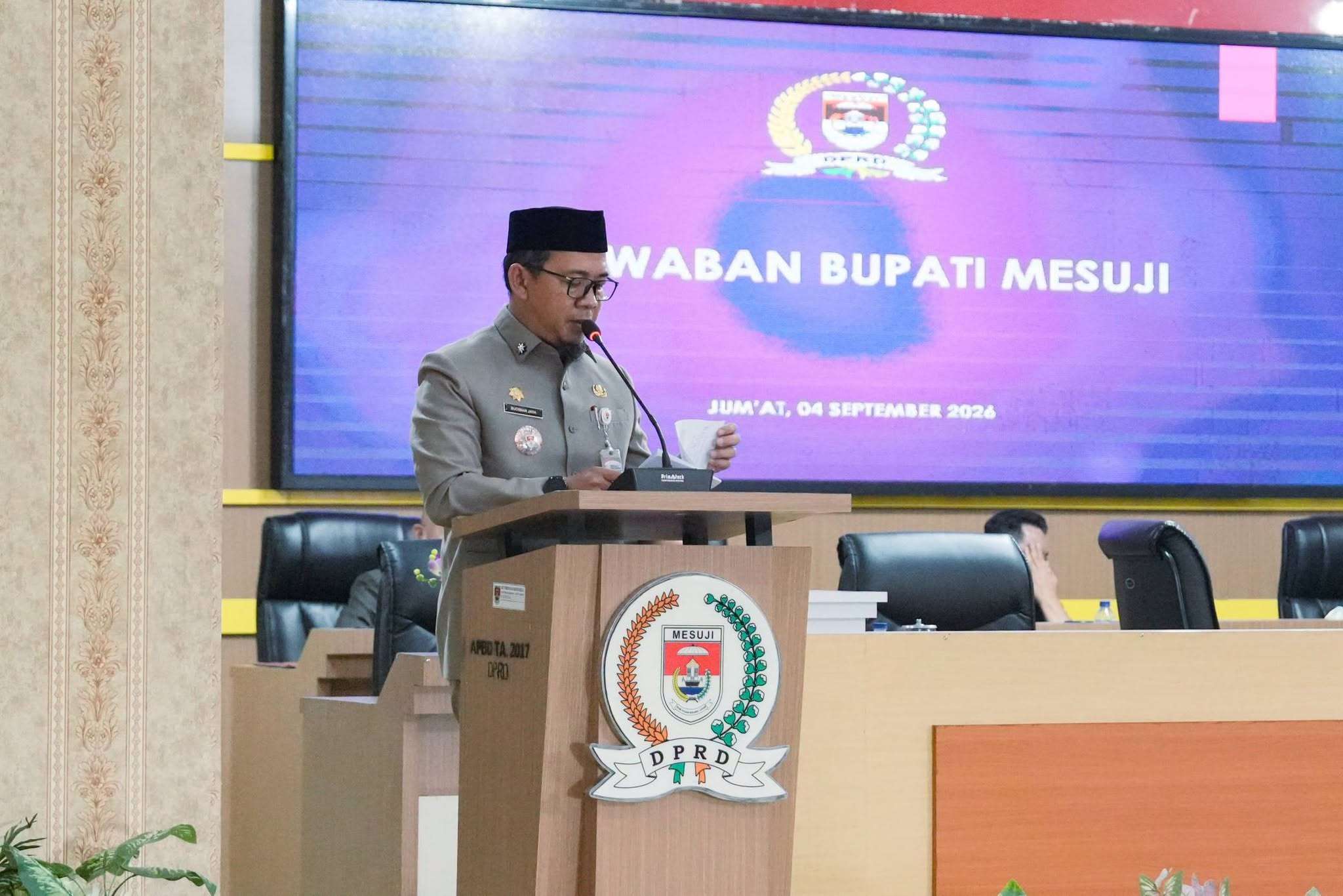 Rapat Paripurna DPRD Mesuji Bahas Jawaban Bupati atas Raperda Perubahan APBD Tahun Anggaran 2026